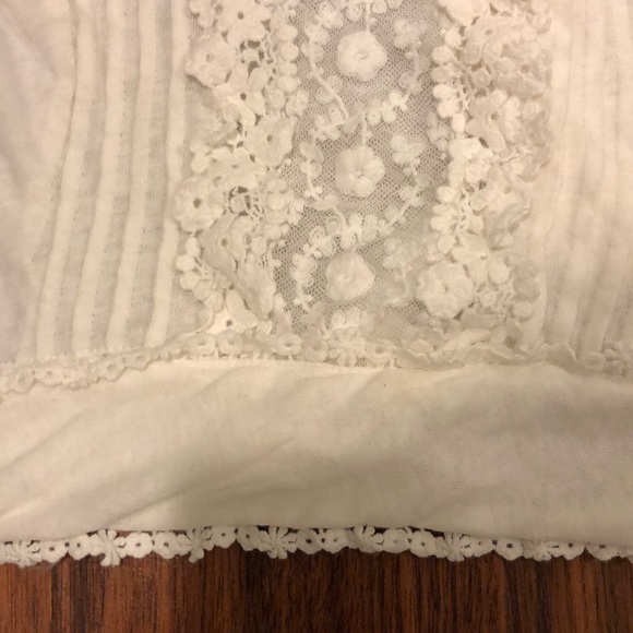 Anthropologie blue tassel Maxie crop tank top s - Picture 6 of 7